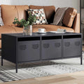 vidaXL Stolik kawowy, antracyt, 101,5x50x43,5 cm, stal