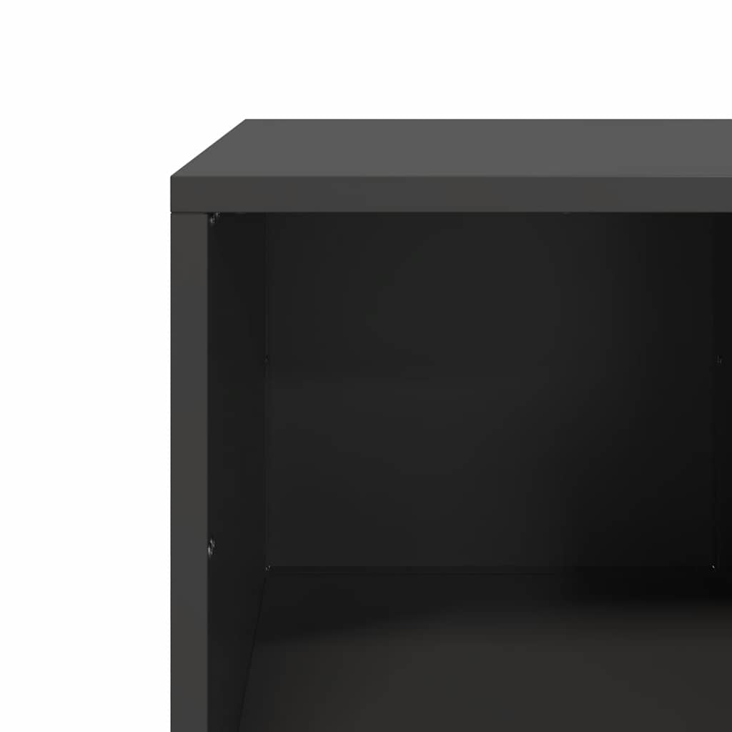vidaXL Stolik kawowy, czarny, 101,5x50x43,5 cm, stal