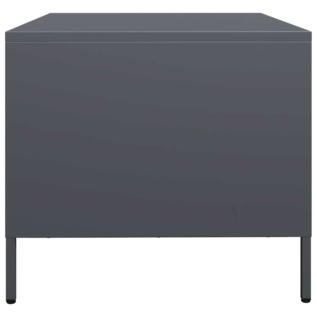 vidaXL Stolik kawowy, antracyt, 101,5x50x43,5 cm, stal