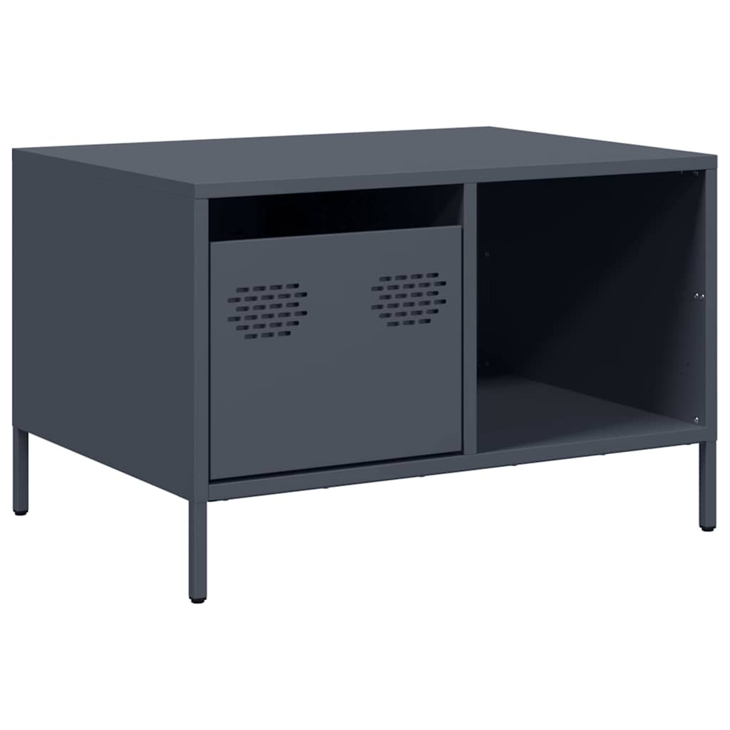 vidaXL Stolik kawowy antracyt 68,5x50x43,5 cm stal walcowana na zimno