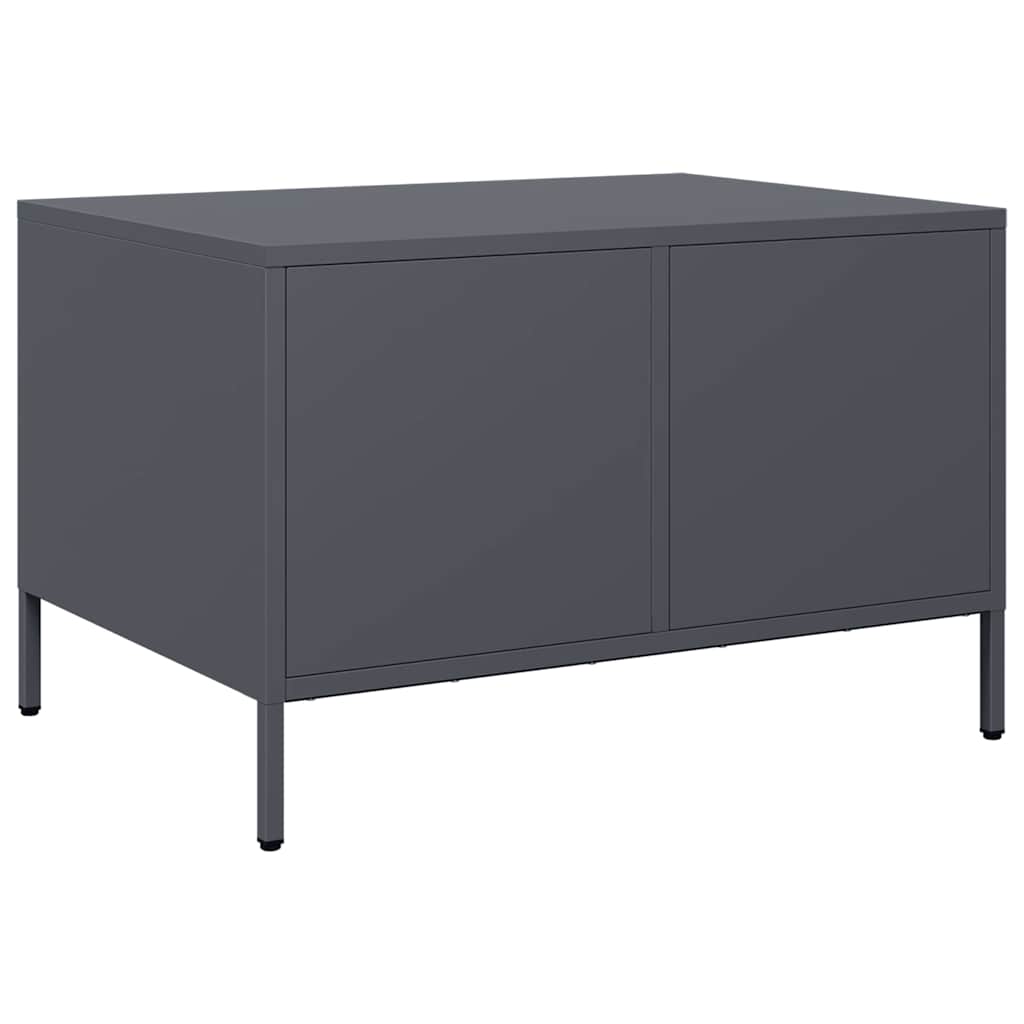 vidaXL Stolik kawowy antracyt 68,5x50x43,5 cm stal walcowana na zimno