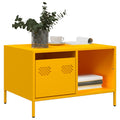 vidaXL Stolik kawowy musztarda 68,5x50x43,5 cm stal walcowana na zimno