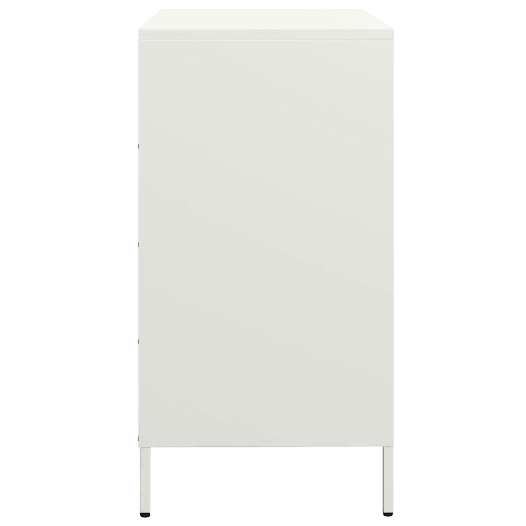 vidaXL Szafka, biała, 68x39x73,5 cm, stal walcowana na zimno