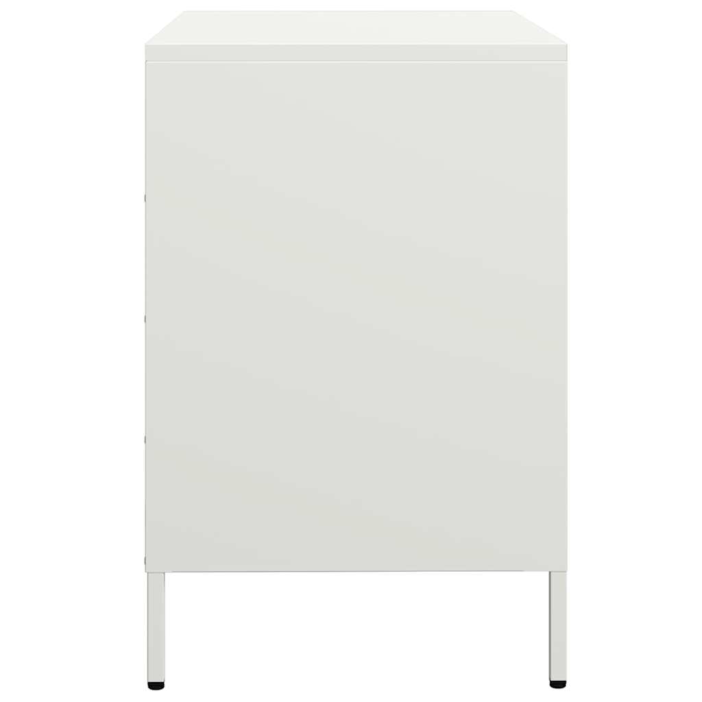 vidaXL Szafka, biała, 68x39x58,5 cm, stal walcowana na zimno