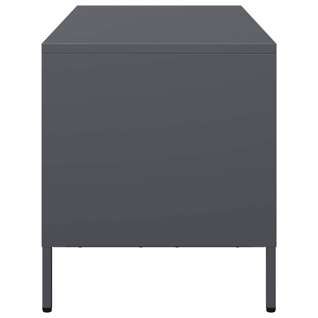 vidaXL Szafka RTV, antracyt, 101,5x39x43,5 cm, stal walcowana na zimno