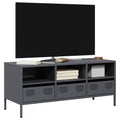 vidaXL Szafka RTV, antracyt, 101,5x39x43,5 cm, stal walcowana na zimno