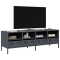 vidaXL Szafka RTV, antracyt, 135x39x43,5 cm, stal walcowana na zimno