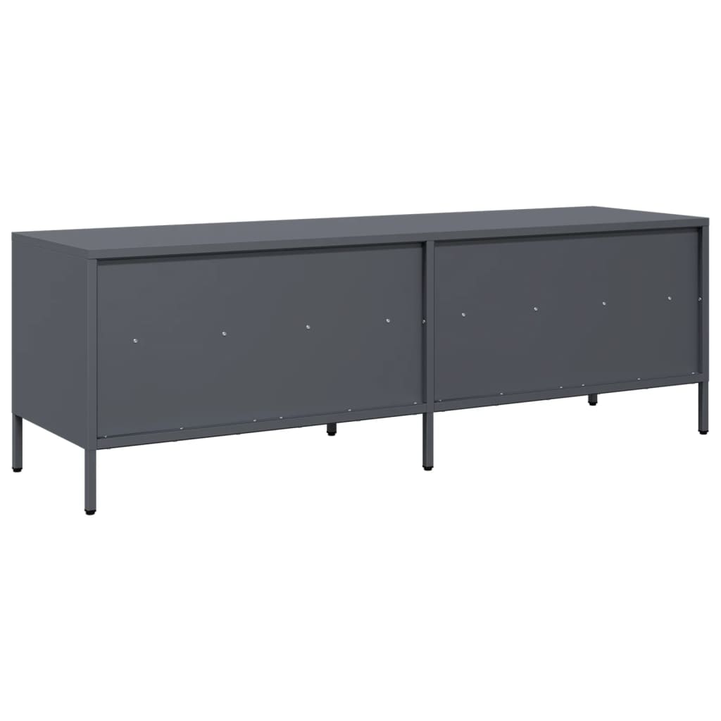 vidaXL Szafka RTV, antracyt, 135x39x43,5 cm, stal walcowana na zimno