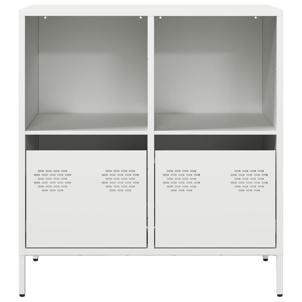 vidaXL Szafka, biała, 68x39x73,5 cm, stal walcowana na zimno