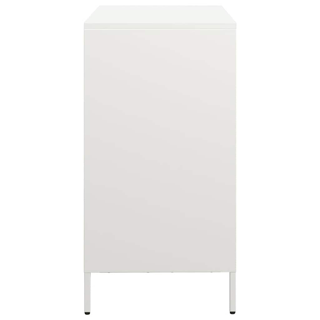 vidaXL Szafka, biała, 68x39x73,5 cm, stal walcowana na zimno