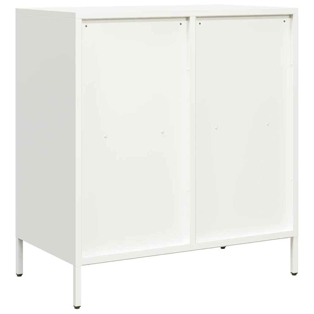 vidaXL Szafka, biała, 68x39x73,5 cm, stal walcowana na zimno