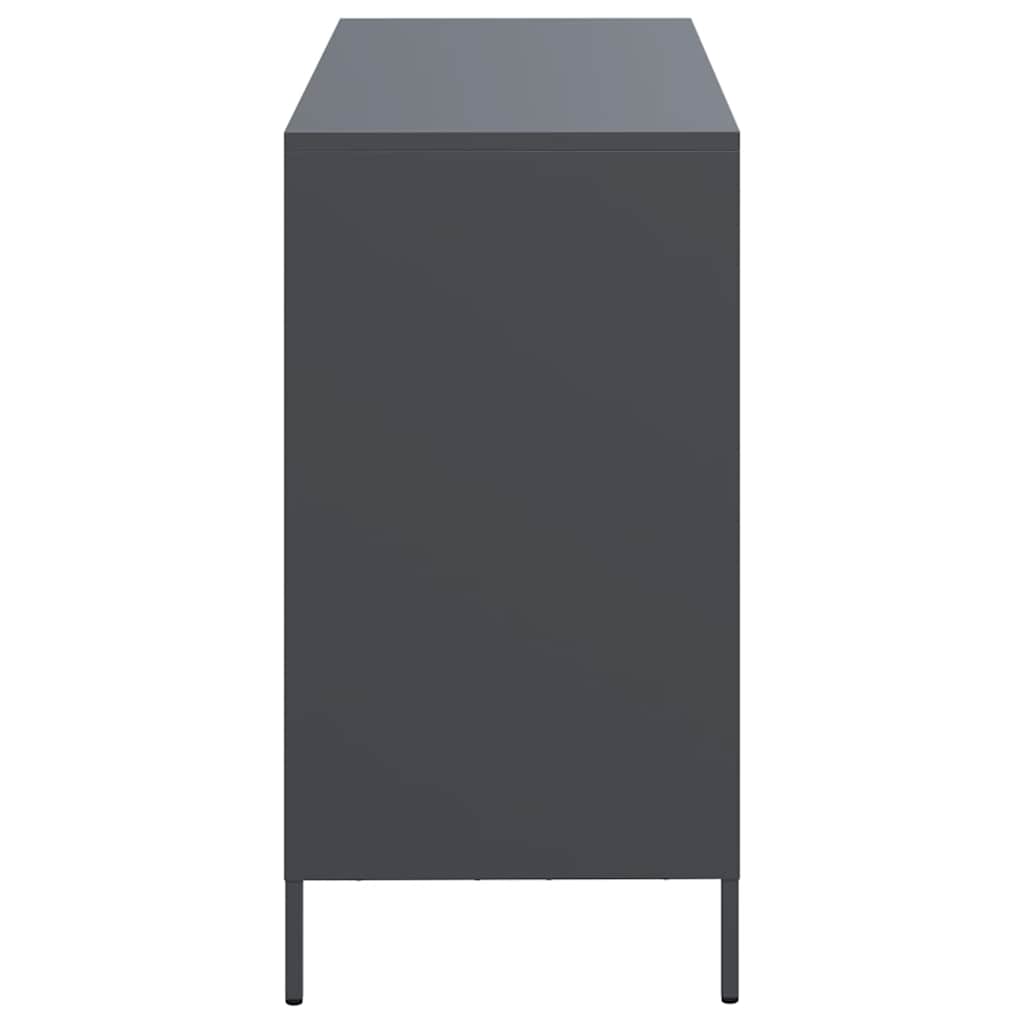 vidaXL Szafka, antracytowa, 101,5x39x73,5 cm, stal walcowana na zimno