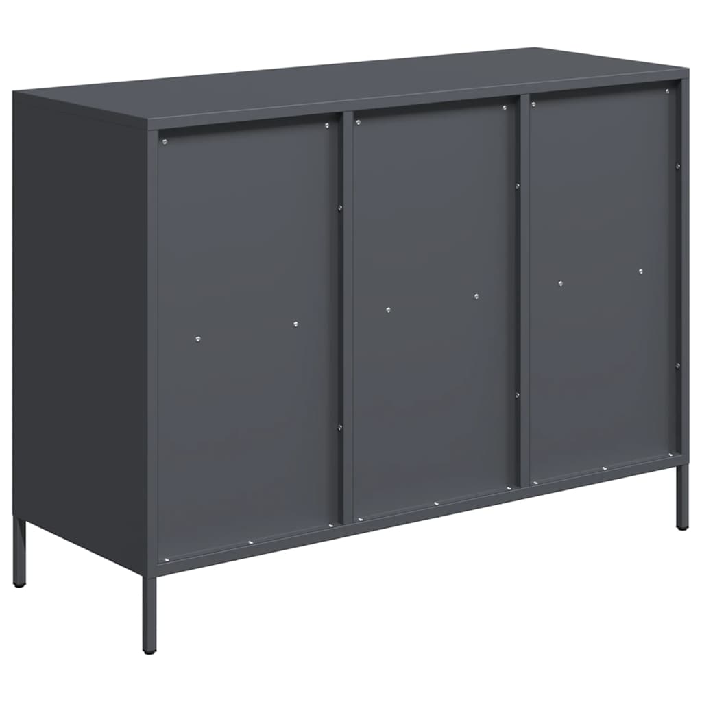 vidaXL Szafka, antracytowa, 101,5x39x73,5 cm, stal walcowana na zimno