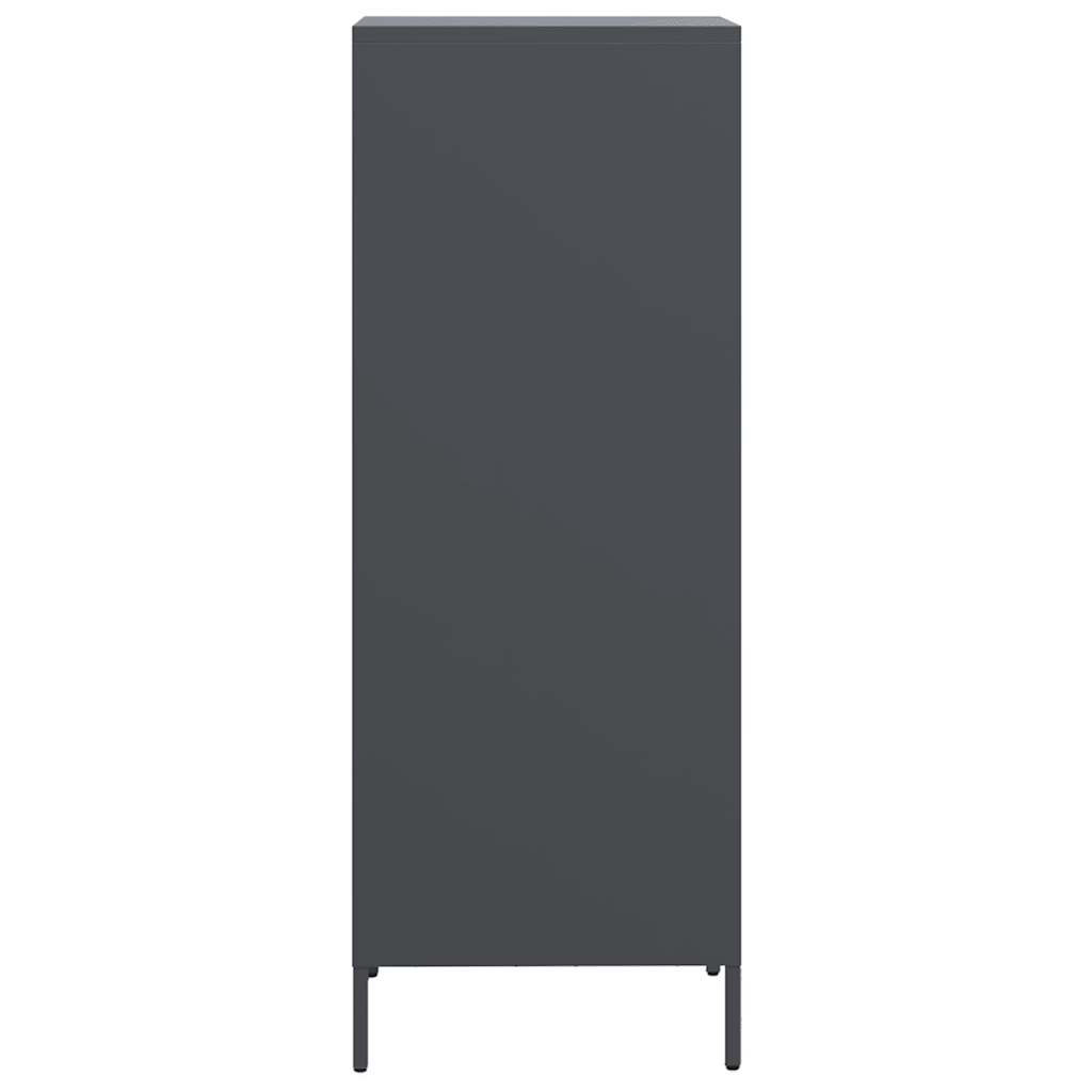 vidaXL Szafka, antracytowa, 35x39x103,5 cm, stal