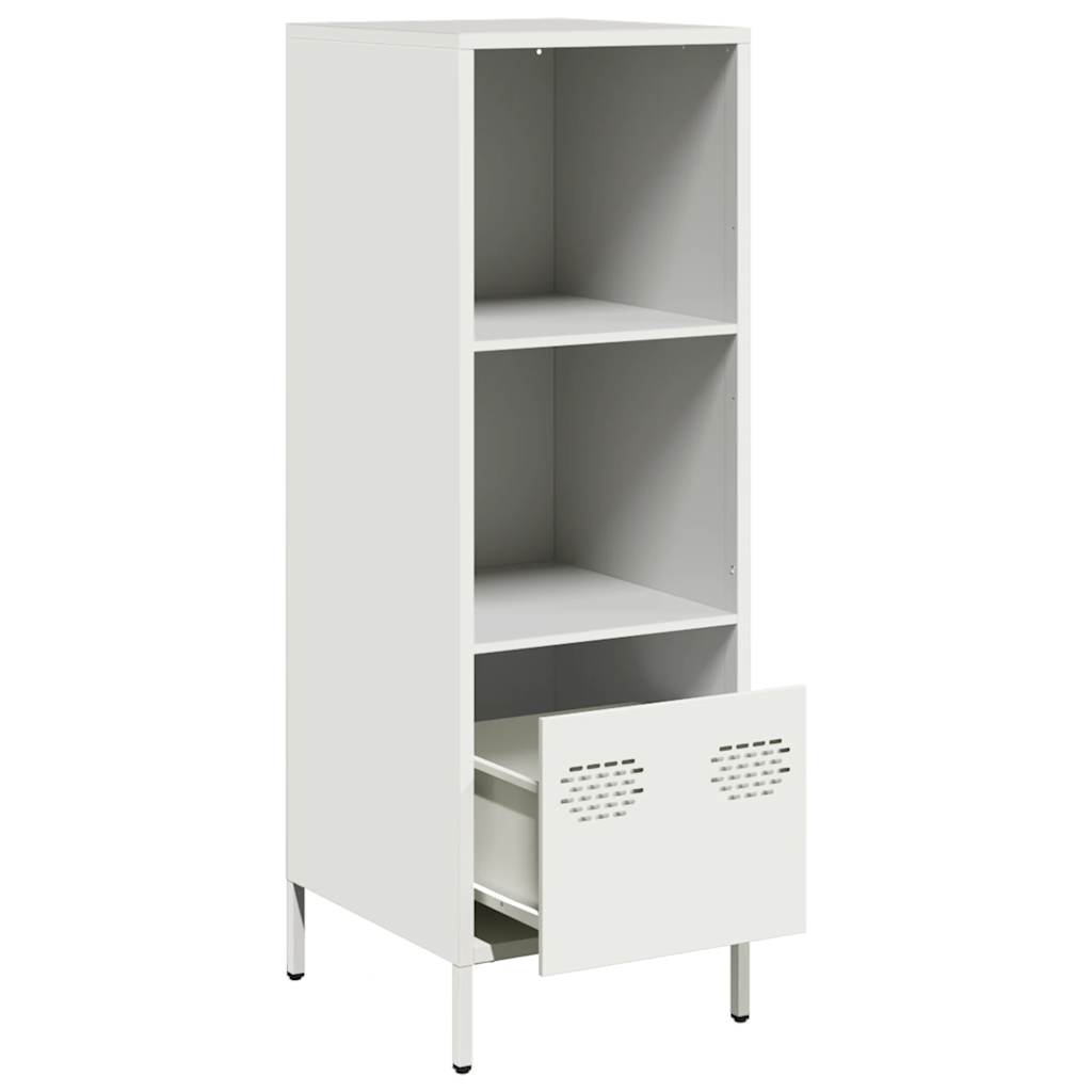 vidaXL Szafka, biała, 35x39x103,5 cm, stal