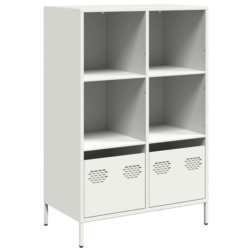 vidaXL Szafka, biała, 68x39x103,5 cm, stal