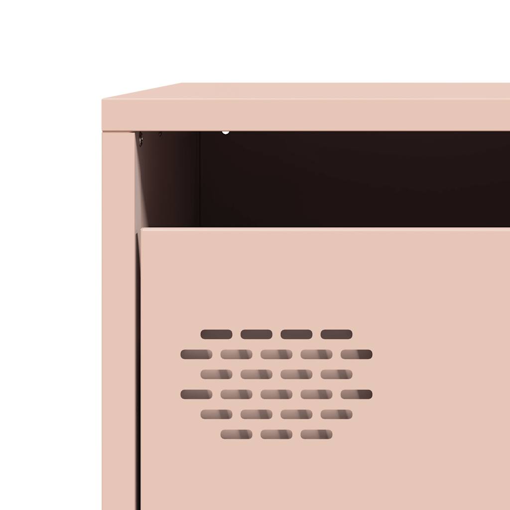 vidaXL Szafka, różowa, 39x35x103,5 cm, stal