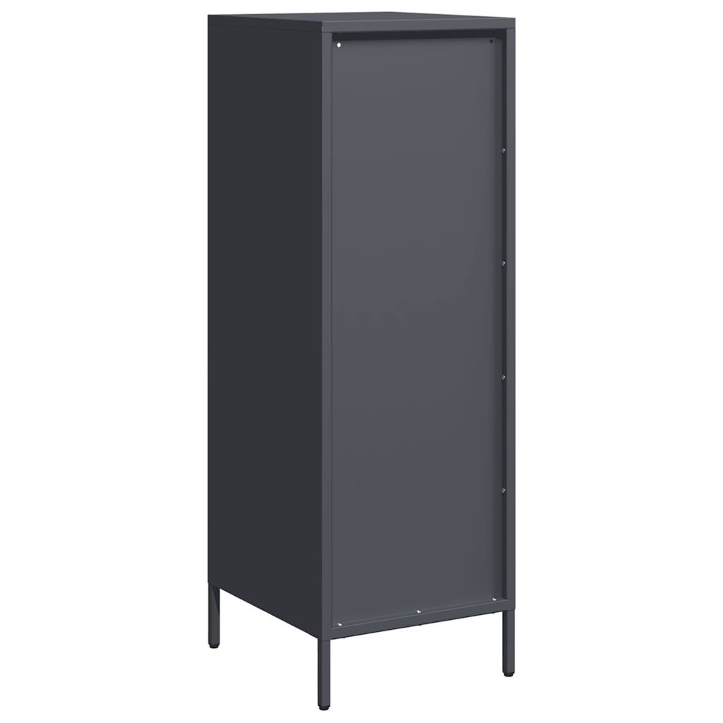 vidaXL Szafka, antracytowa, 39x35x103,5 cm, stal