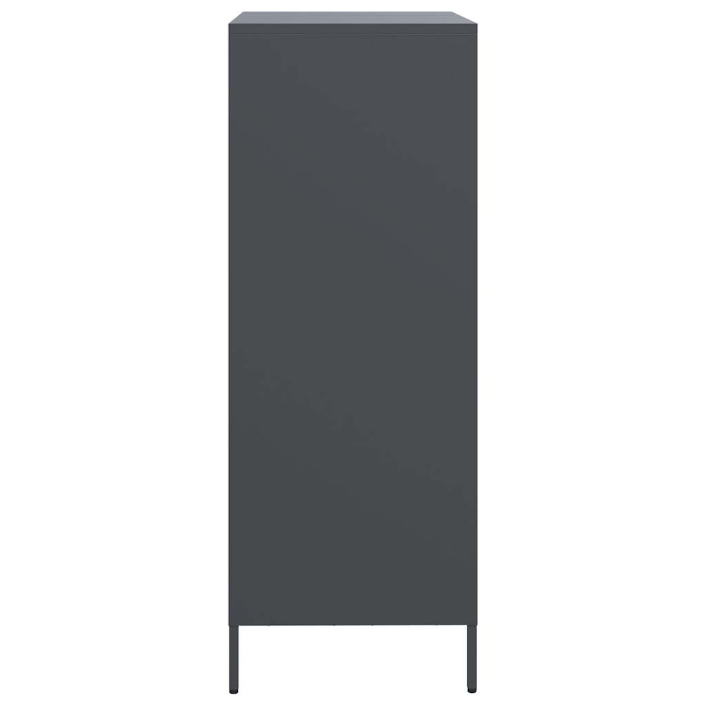 vidaXL Szafka, antracytowa, 68x39x103,5 cm, stal