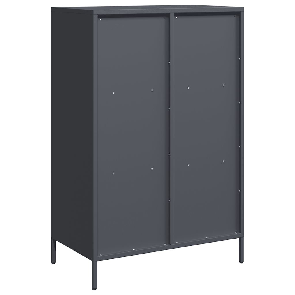 vidaXL Szafka, antracytowa, 68x39x103,5 cm, stal
