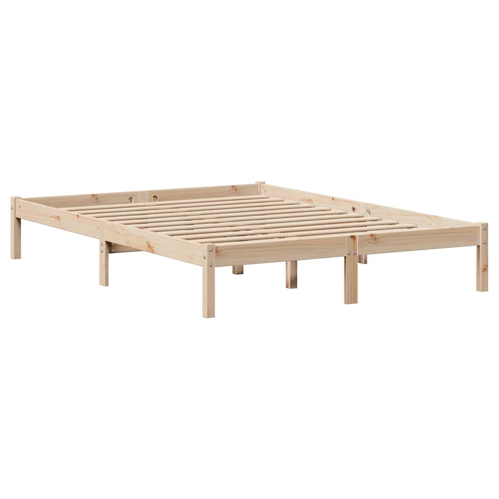 vidaXL Rama łóżka bez materaca, 120x190 cm, lite drewno sosnowe