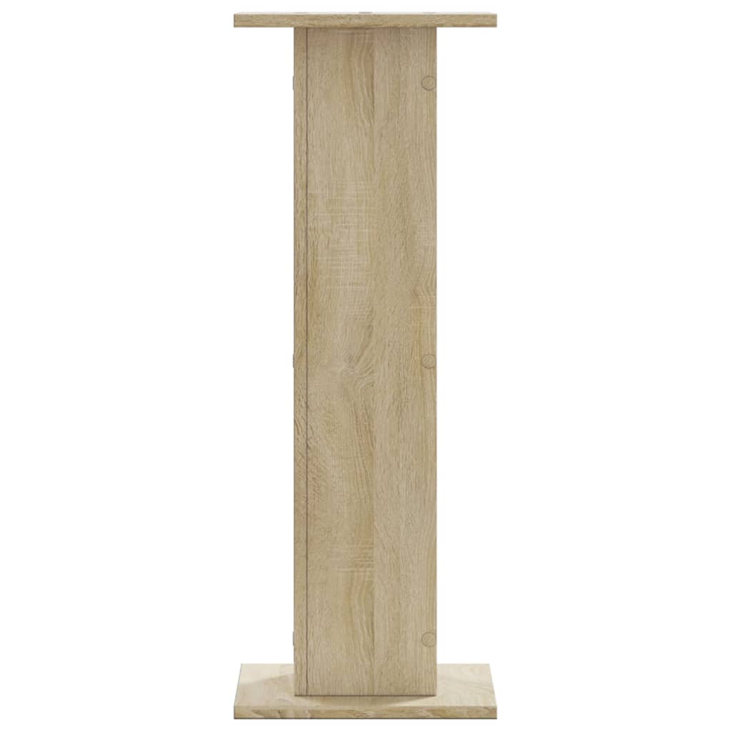 vidaXL Podstawki pod głośniki, 2 szt., dąb sonoma, 30x30x80 cm