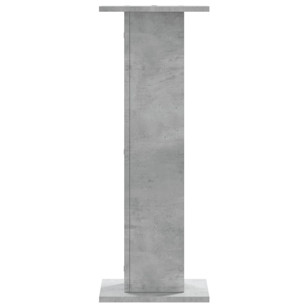vidaXL Podstawki pod głośniki, 2 szt., szarość betonu, 30x30x80 cm