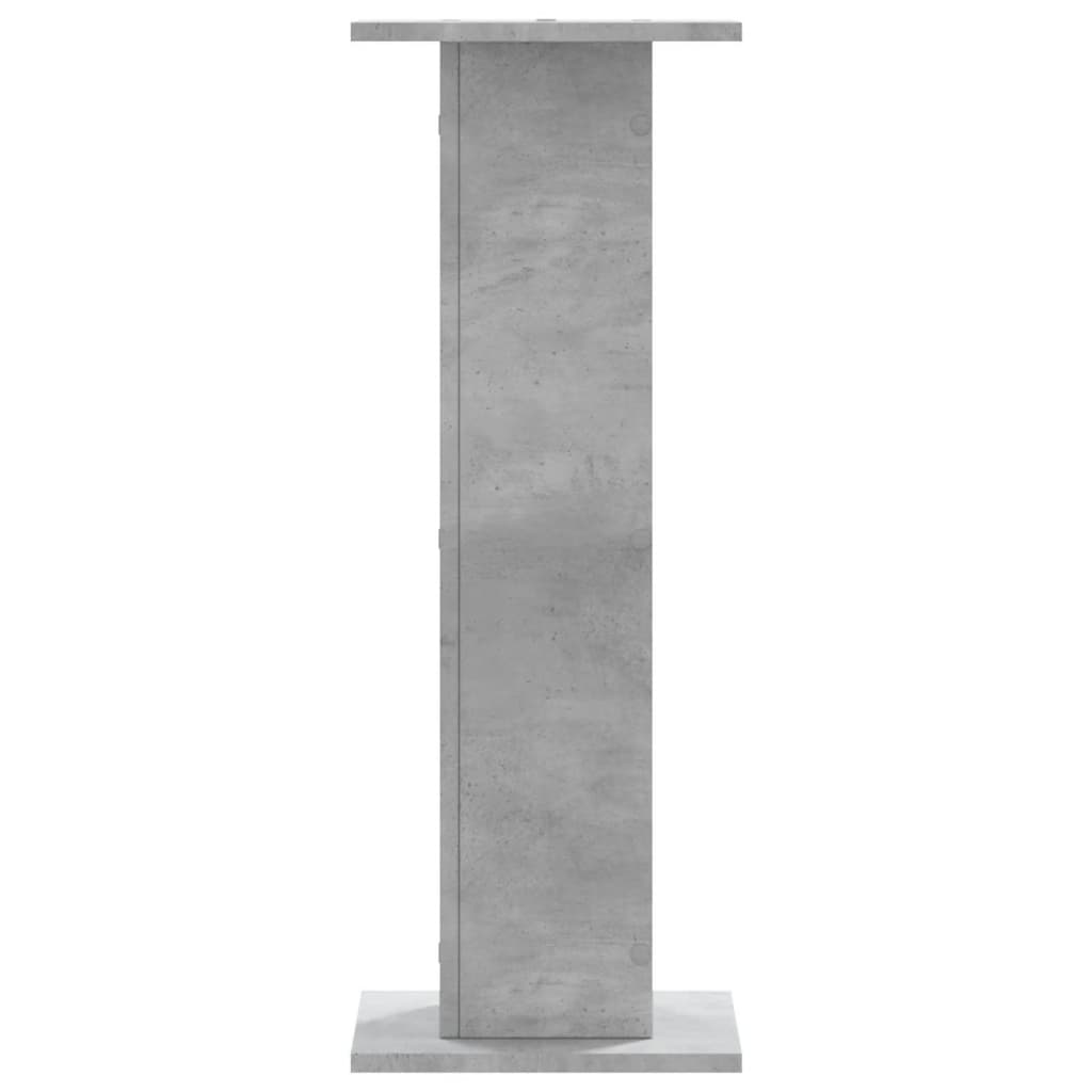 vidaXL Podstawki pod głośniki, 2 szt., szarość betonu, 30x30x80 cm