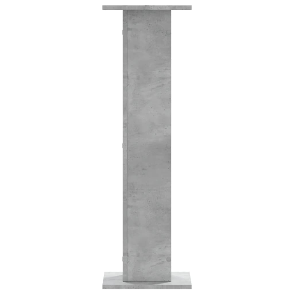 vidaXL Podstawki pod głośniki, 2 szt., szarość betonu, 30x30x95 cm