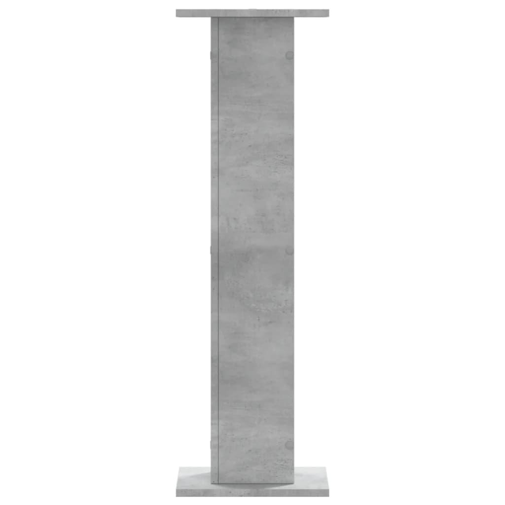 vidaXL Podstawki pod głośniki, 2 szt., szarość betonu, 30x30x95 cm