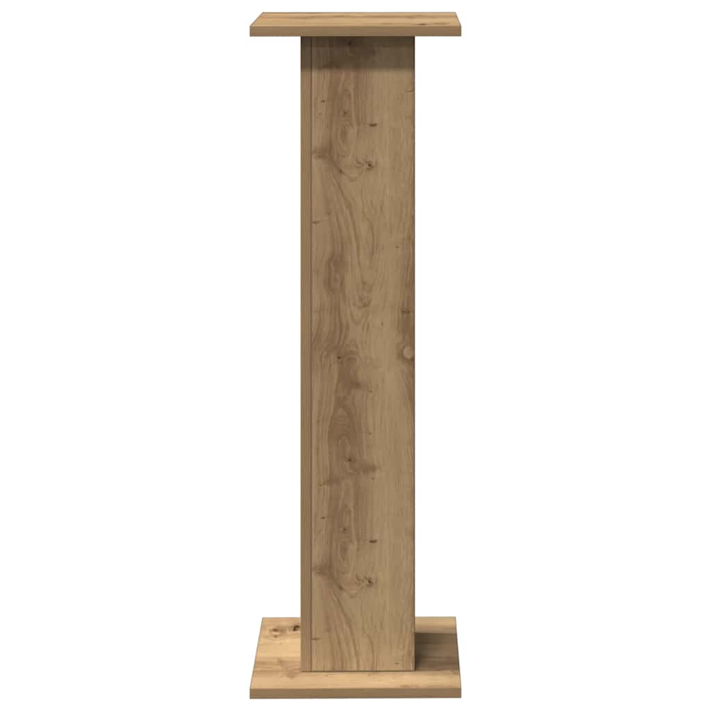 vidaXL Podstawki pod głośniki, 2 szt., dąb artisan, 30x30x95 cm