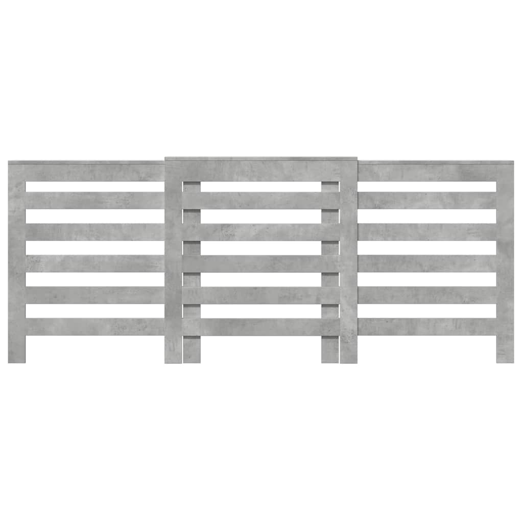 vidaXL Osłona na grzejnik, szarość betonu, 205x21,5x83,5 cm