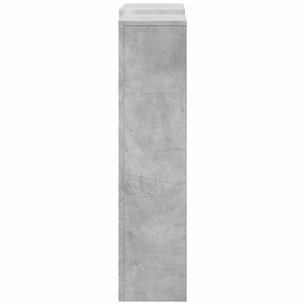 vidaXL Osłona na grzejnik, szarość betonu, 205x21,5x83,5 cm