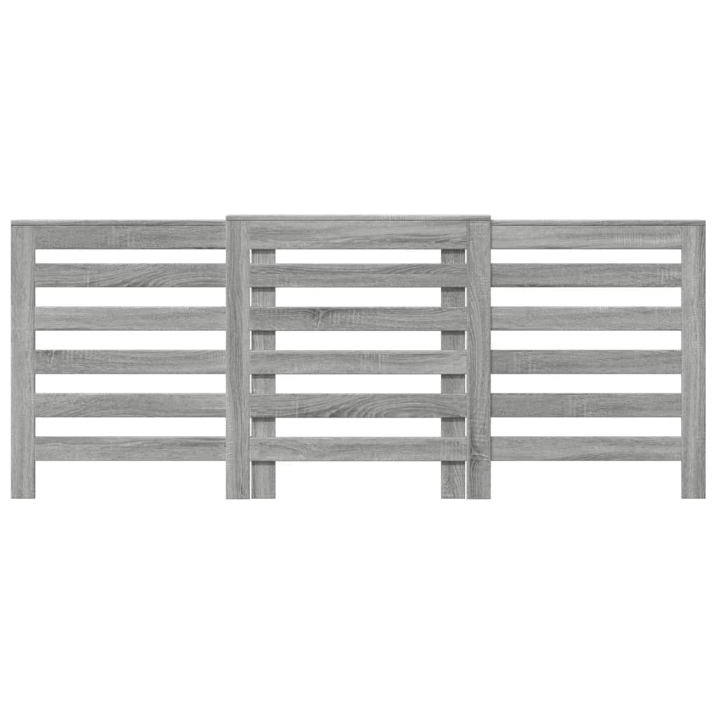 vidaXL Osłona na grzejnik, szary dąb sonoma, 205x21,5x83,5 cm