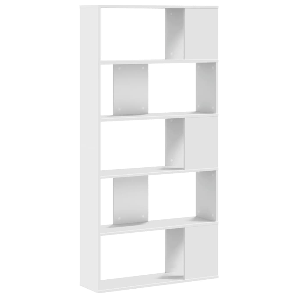vidaXL 5-poziomowy regał, biały, 80,5x23,5x162,5 cm