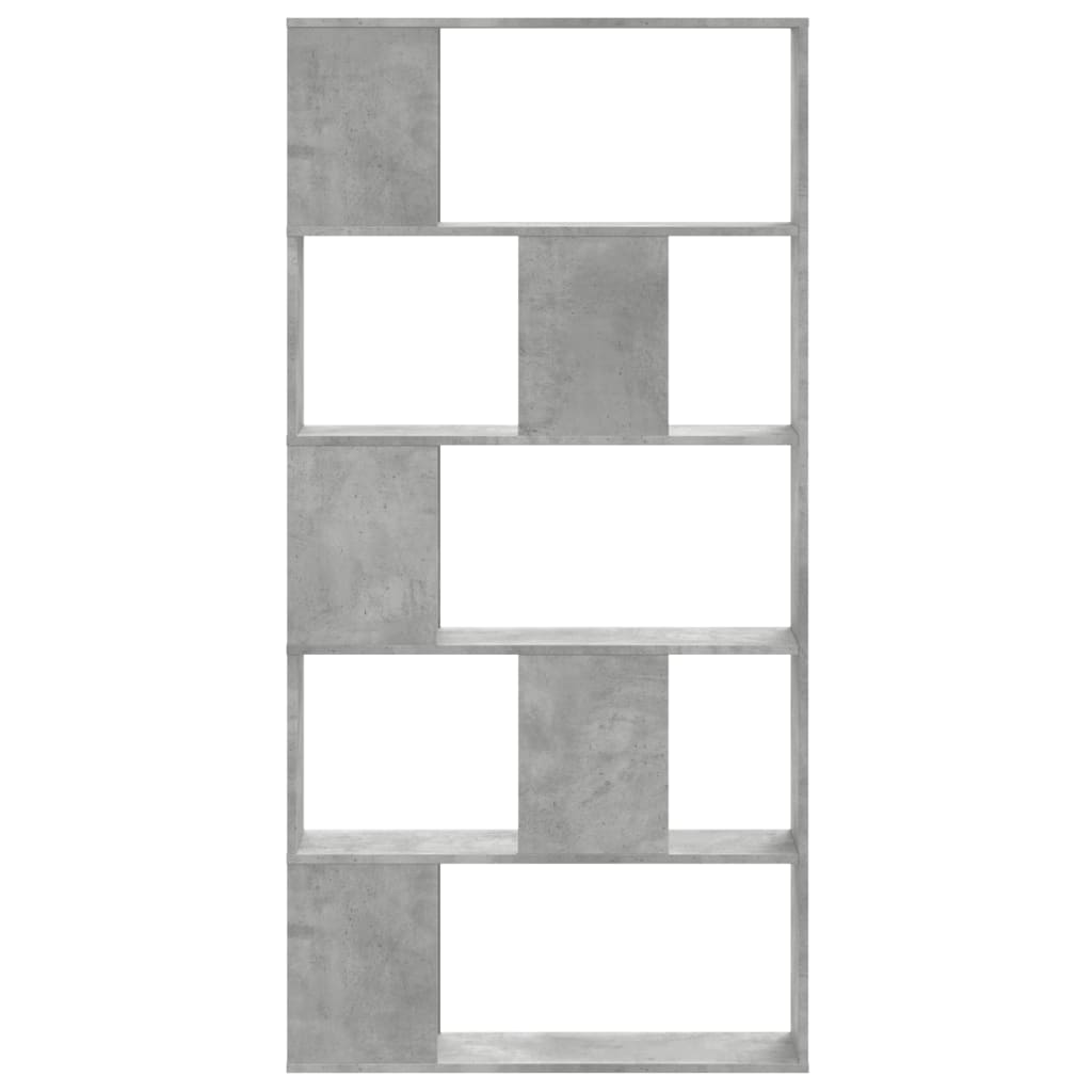 vidaXL 5-poziomowy regał, szarość betonu, 80,5x23,5x162,5 cm