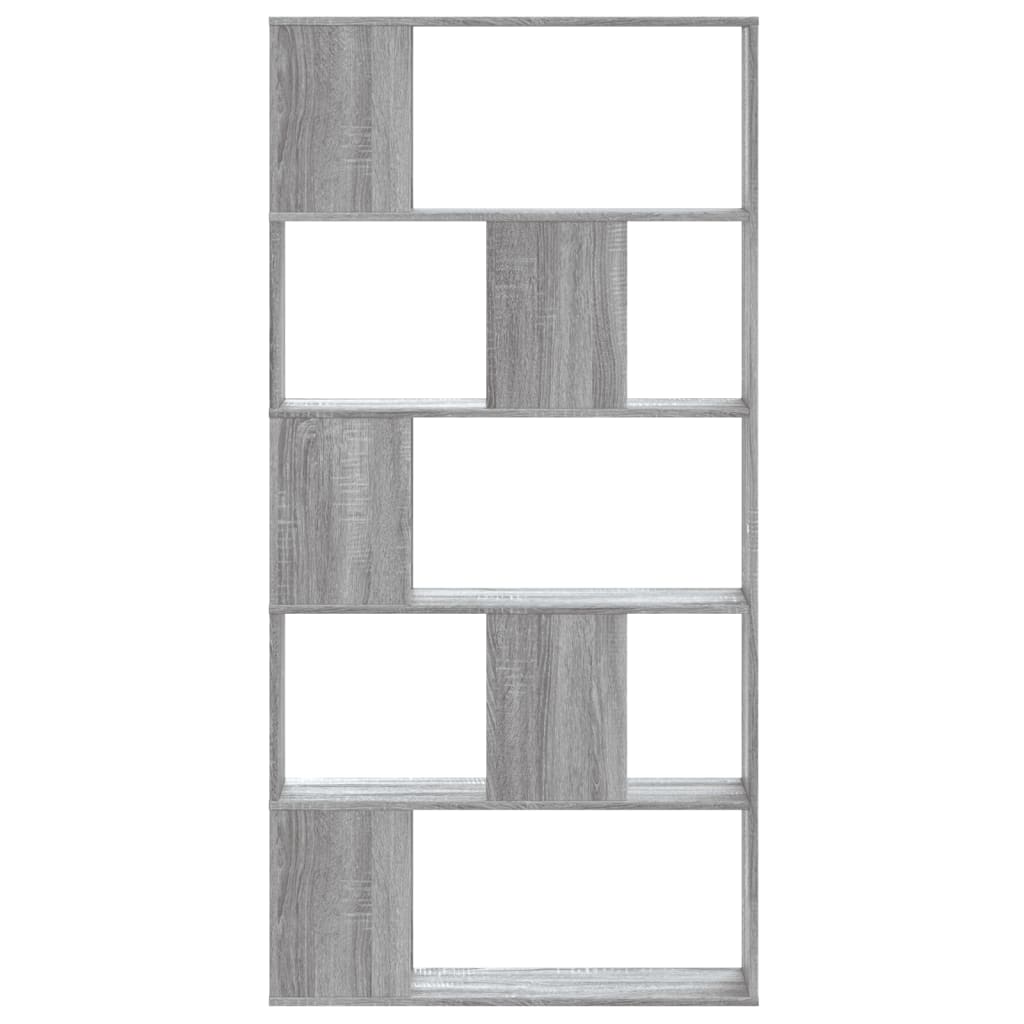 vidaXL 5-poziomowy regał, szary dąb sonoma 80,5x23,5x162,5 cm