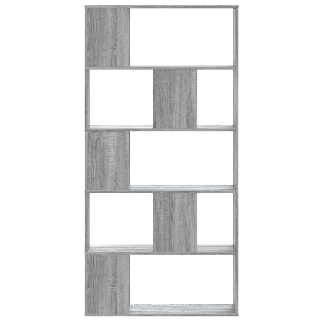 vidaXL 5-poziomowy regał, szary dąb sonoma 80,5x23,5x162,5 cm