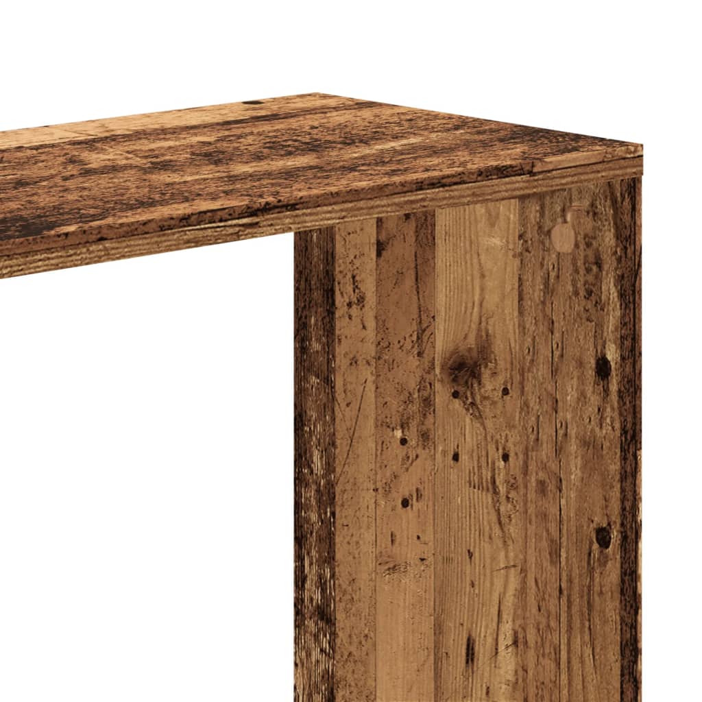 vidaXL 5-poziomowy regał na książki, stare drewno, 45x23,5x162,5 cm