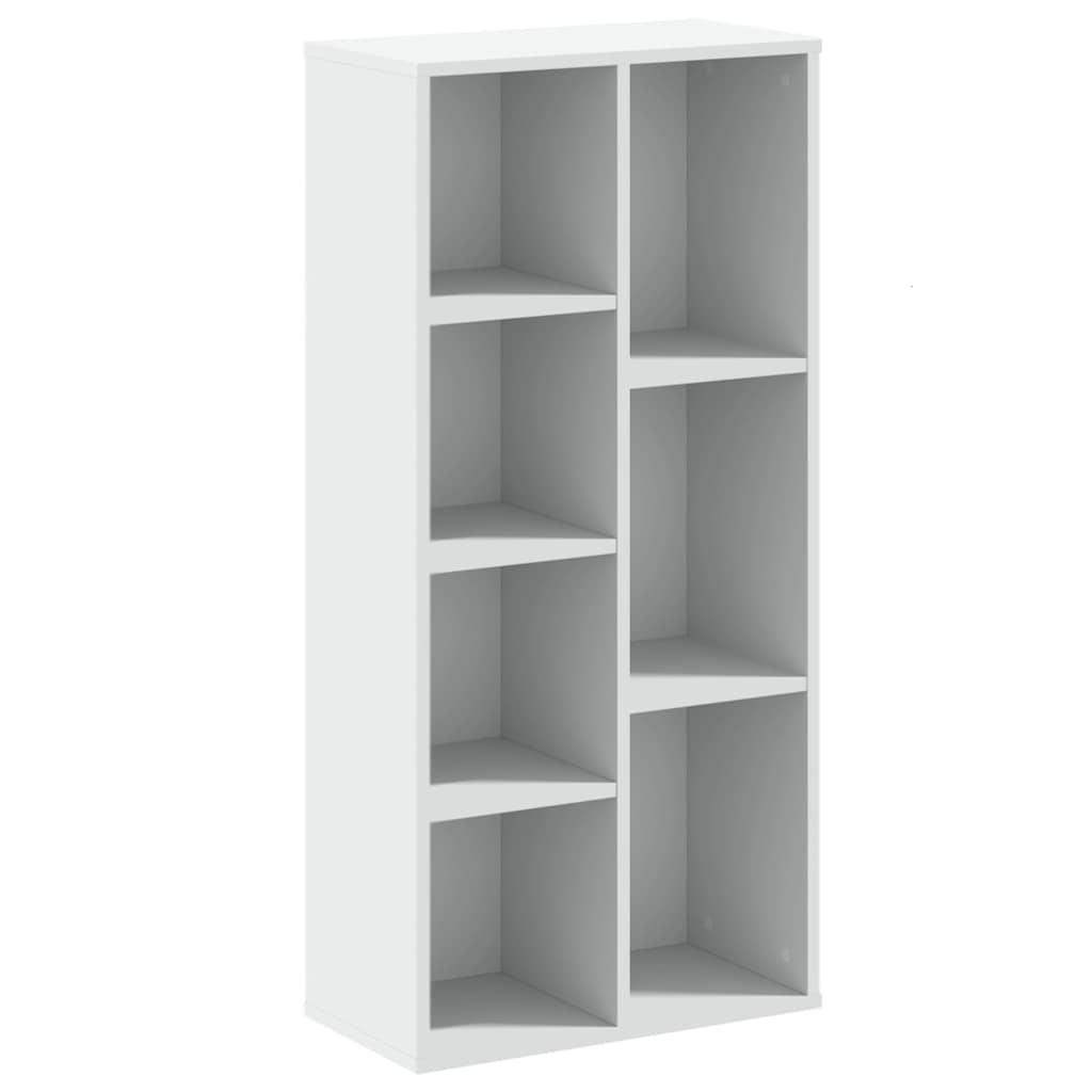 vidaXL Regał, biały, 50x25x105 cm, materiał drewnopochodny