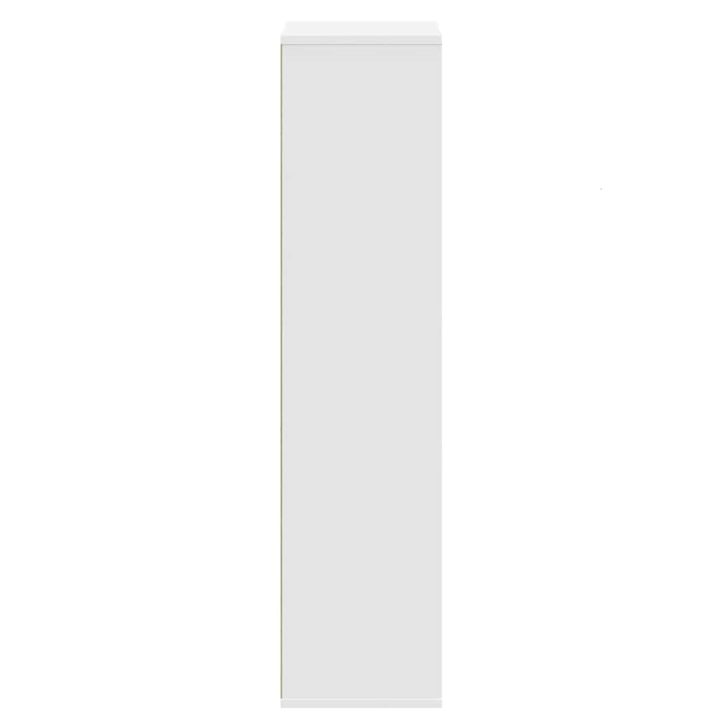 vidaXL Regał, biały, 50x25x105 cm, materiał drewnopochodny