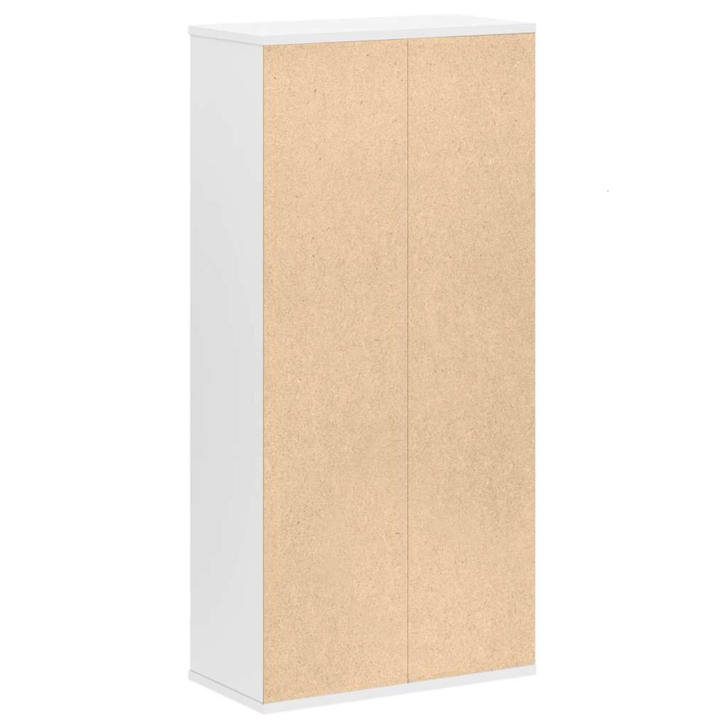 vidaXL Regał, biały, 50x25x105 cm, materiał drewnopochodny