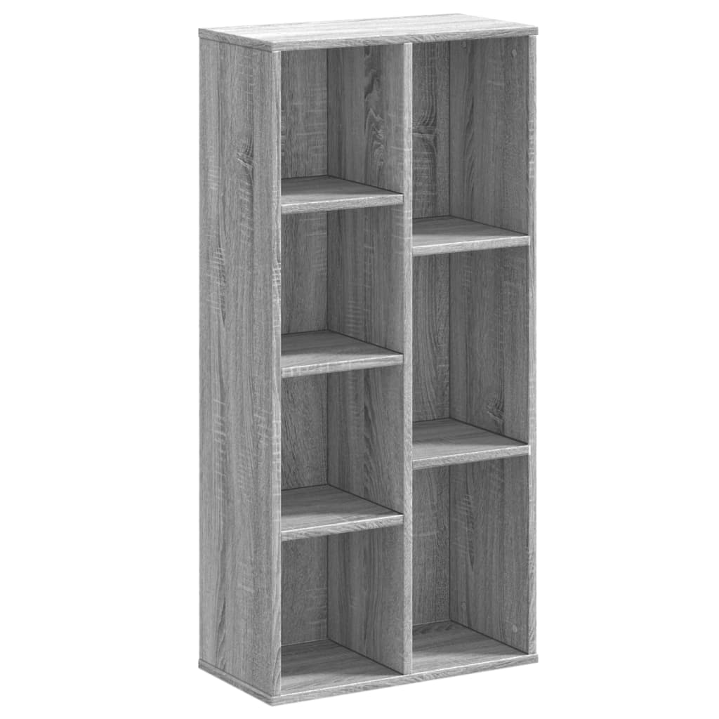 vidaXL Regał, szary dąb sonoma, 50x25x105 cm, materiał drewnopochodny