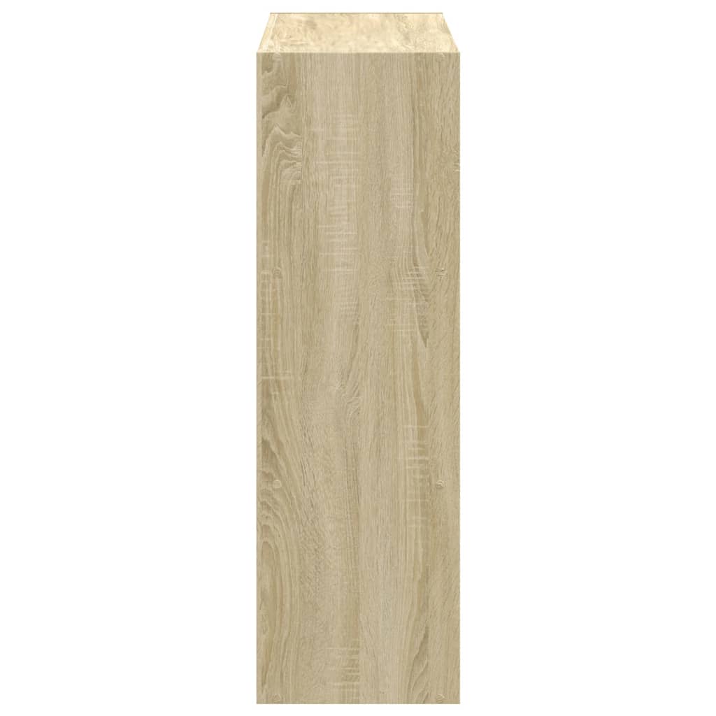 vidaXL Regał, dąb sonoma, 102x32x102 cm, materiał drewnopochodny