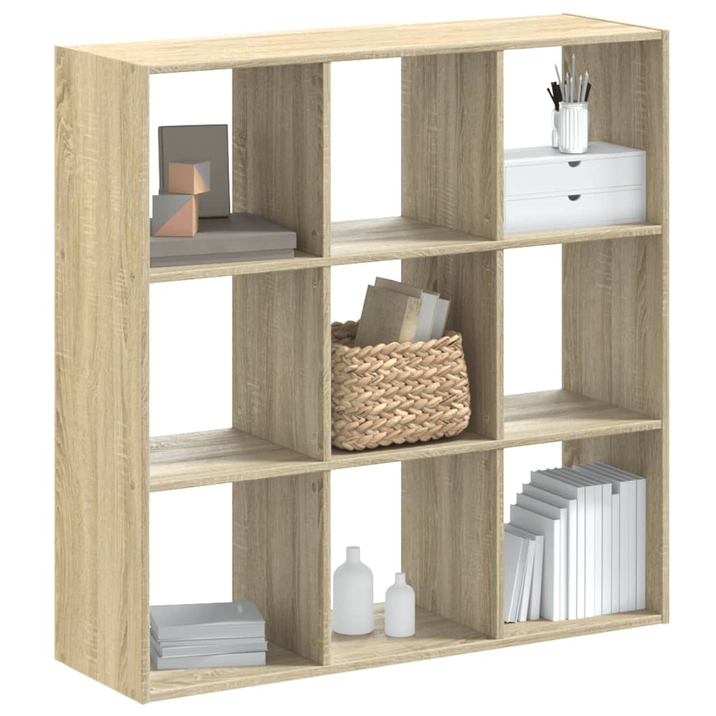vidaXL Regał, dąb sonoma, 102x32x102 cm, materiał drewnopochodny