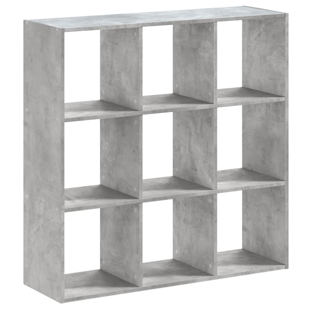vidaXL Regał, szarość betonu, 102x32x102 cm, materiał drewnopochodny