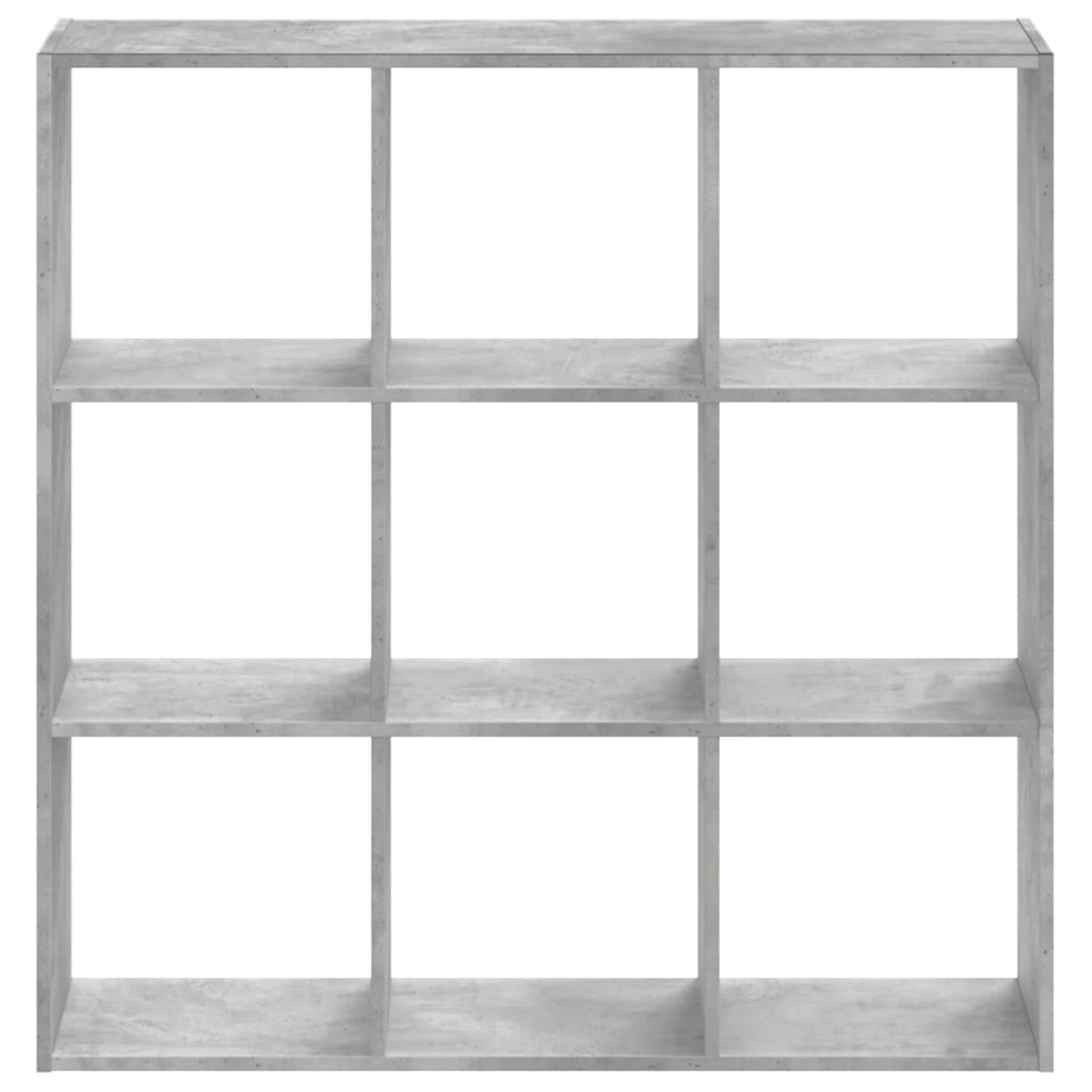 vidaXL Regał, szarość betonu, 102x32x102 cm, materiał drewnopochodny
