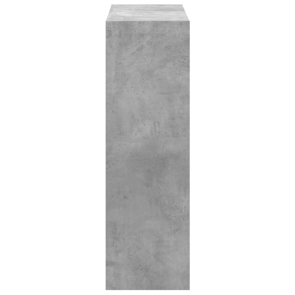 vidaXL Regał, szarość betonu, 102x32x102 cm, materiał drewnopochodny