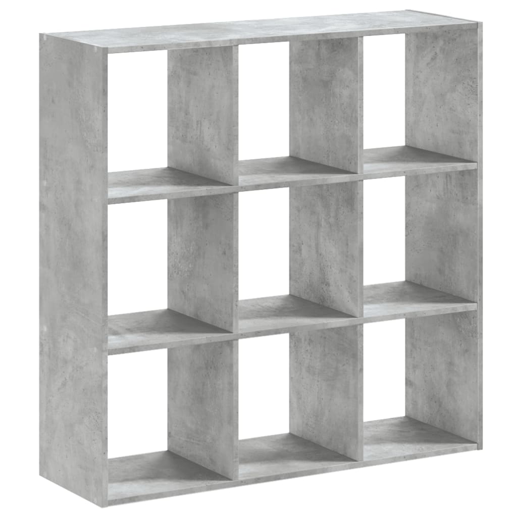 vidaXL Regał, szarość betonu, 102x32x102 cm, materiał drewnopochodny