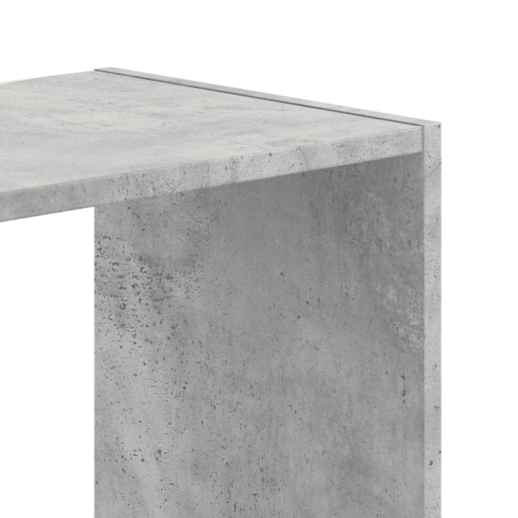vidaXL Regał, szarość betonu, 102x32x102 cm, materiał drewnopochodny
